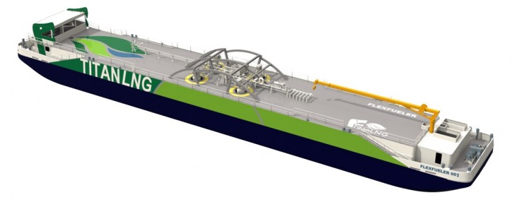 Fluxys and Titan LNG to build LNG bunkering pontoon for the Antwerp port and region