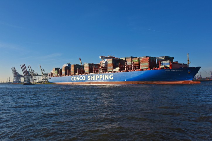 First 20,000 TEU container ship at Tollerport