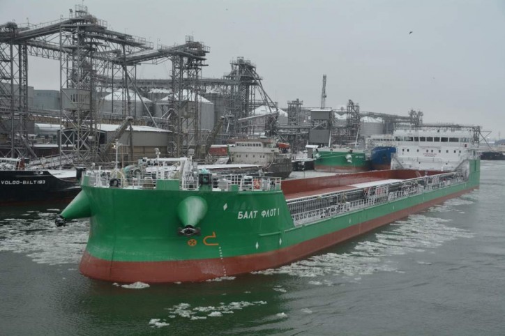 Krasnoye Sormovo shipyard launches chemical carrier Balt Flot 16 for BF Tanker
