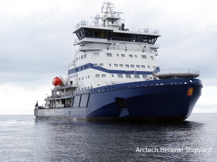 The world’s first LNG-powered icebreaker Polaris delivered (Video)