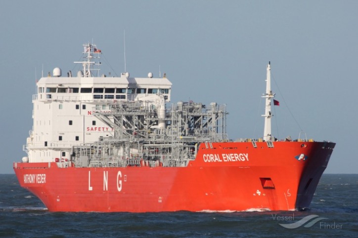 Coral Energy loaded twice in January at Klaipedos Nafta with LNG cargo for the Nordic countries