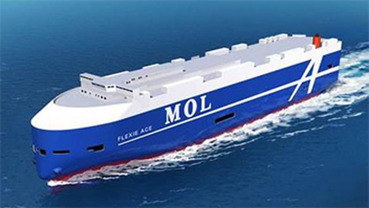 Mitsui O.S.K. Lines Finalizes Hull Logo Design for Next-generation Car  Carriers &quot;FLEXIE&quot; - VesselFinder