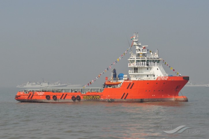 Offshore supply vessel SCI Ratna sank off the Mumbai coast; Crew safe