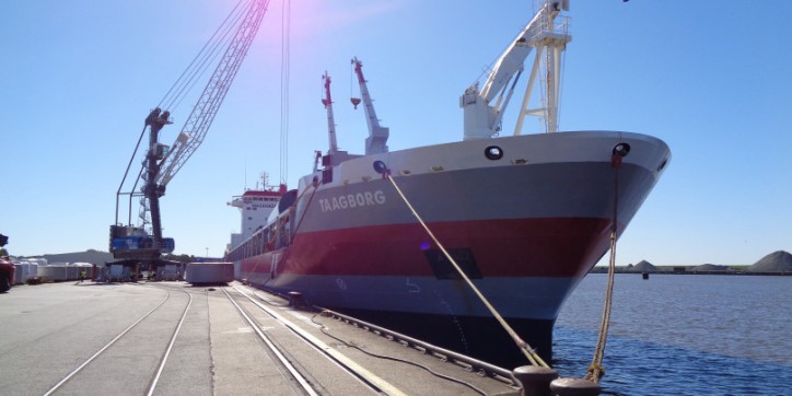 Wagenborg general cargo ship Taagborg destined for Deception Bay, Canada