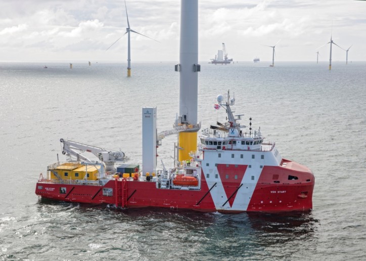 Vroon’s VOS Start at work in the Irish Sea (Video)