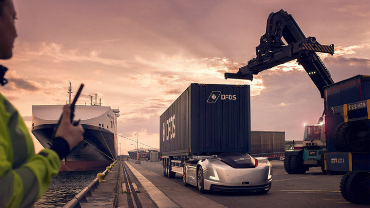 DFDS: Collaboration with VOLVO Trucks On Autonomous Transport Between Logistic Centre And Port Terminal