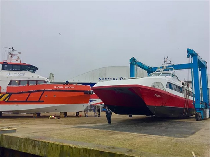 Wight Shipyard Co refits Red Funnel high speed passenger catamaran