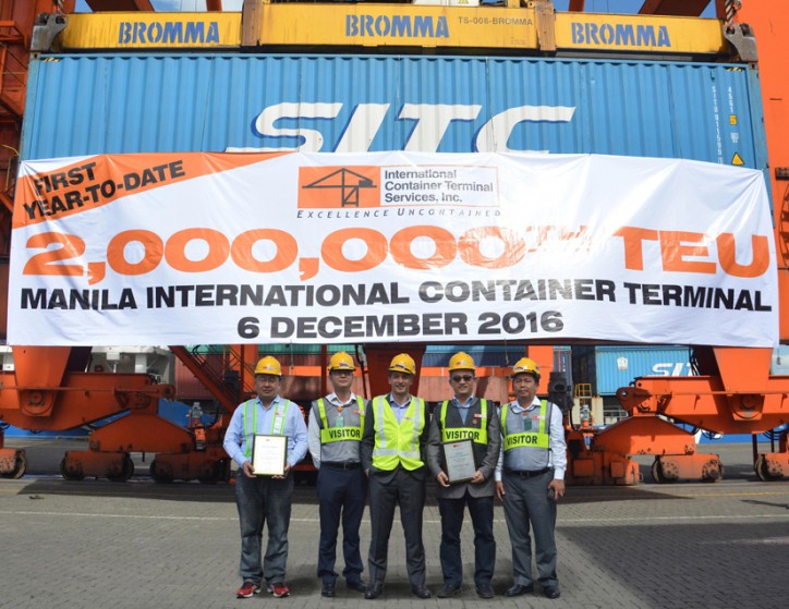 Manila’s International Container Terminal Handles 2m TEUs