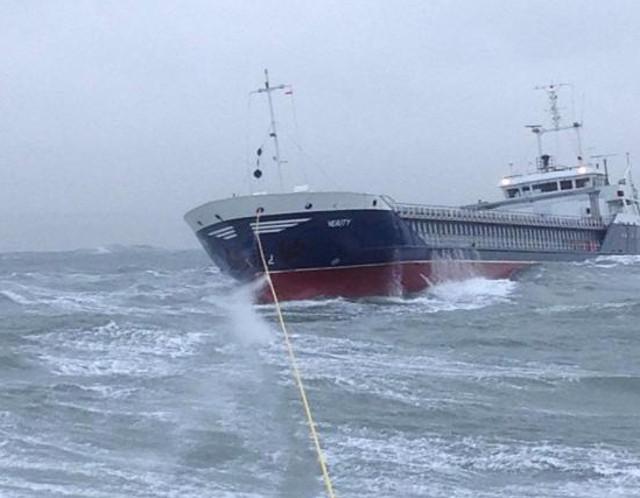 rough seas ship