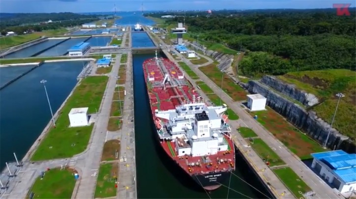 Video: Teekay’s first conventional Aframax tanker to Transit the Panama Canal