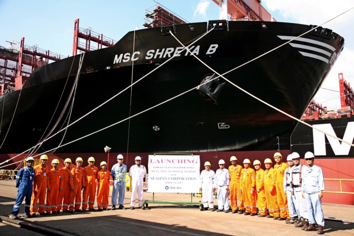 Seaspan takes delivery of 11000 TEU SAVER containership MSC Shreya B
