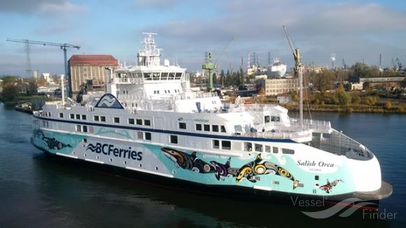 BC Ferries’ First LNG Ship Salish Orca Arrives in British Columbia