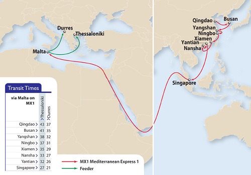 APL's Mediterranean Express 1 (MX1) Service