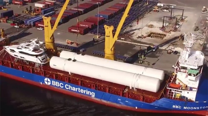 VIDEO: New Massive LNG Storage Tanks Arrive for Crowley’s Jacksonville Bunkering Facility
