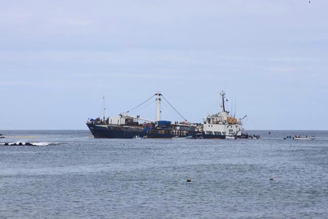 ship accident floreana grounded