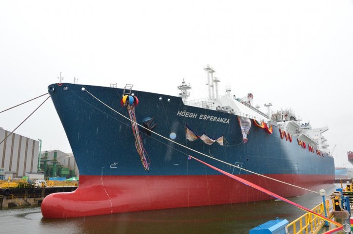 Höegh LNG names its eighth floating storage and regasification unit at HHI Shipyard in Ulsan 