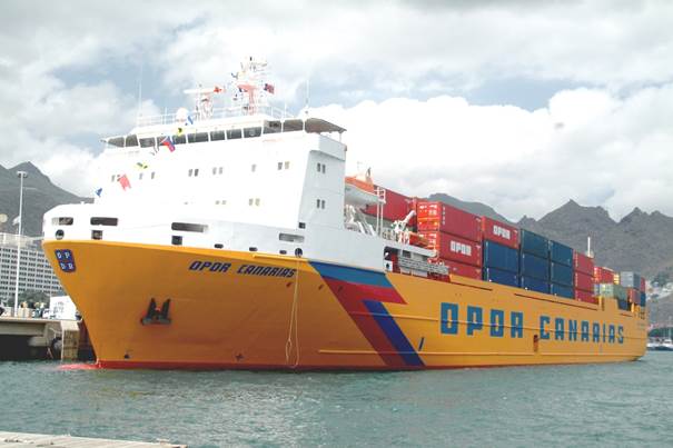 Con/Ro vessel OPDR Canarias completes its 500th voyage within just 10 years