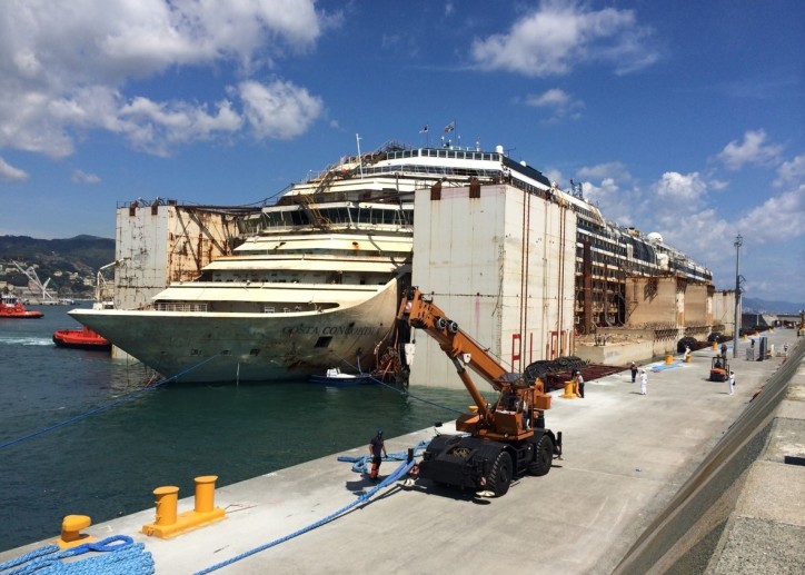 Costa Concordia Desmantelar concluída na Itália
