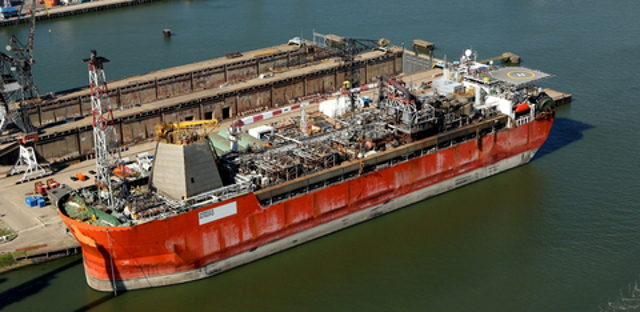 First Ship-Shaped FPSO Loaded to the Largest Semi-Submersible Heavy Transport Vessel in the world