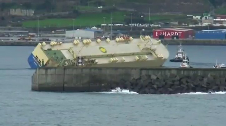 UPDATE: Stricken Modern Express successfully towed into Spanish port of Bilbao (Video)