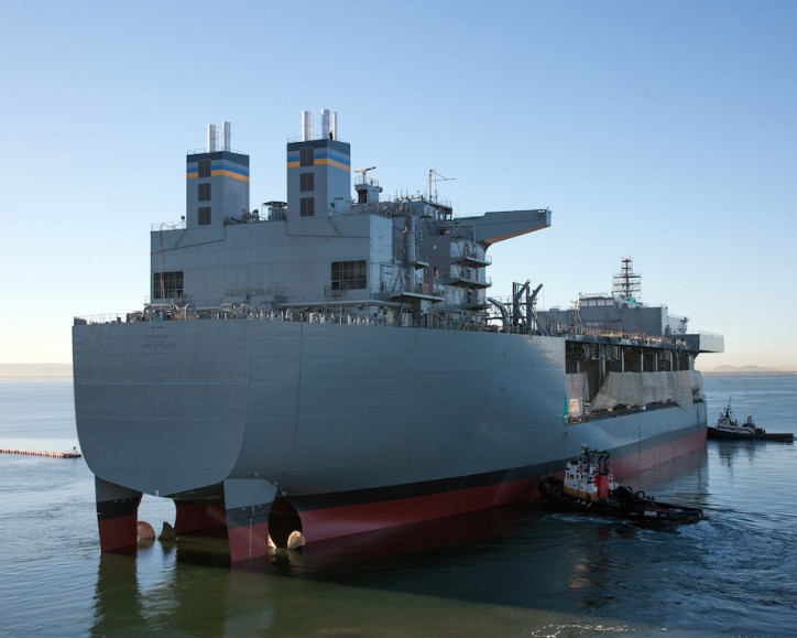 USNS Lewis B. Puller, Navy's pier at sea, delivered