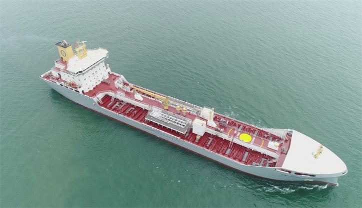 FKAB-designed chemical & product tanker EK-RIVER delivered from Chengxi Shipyard (Video)