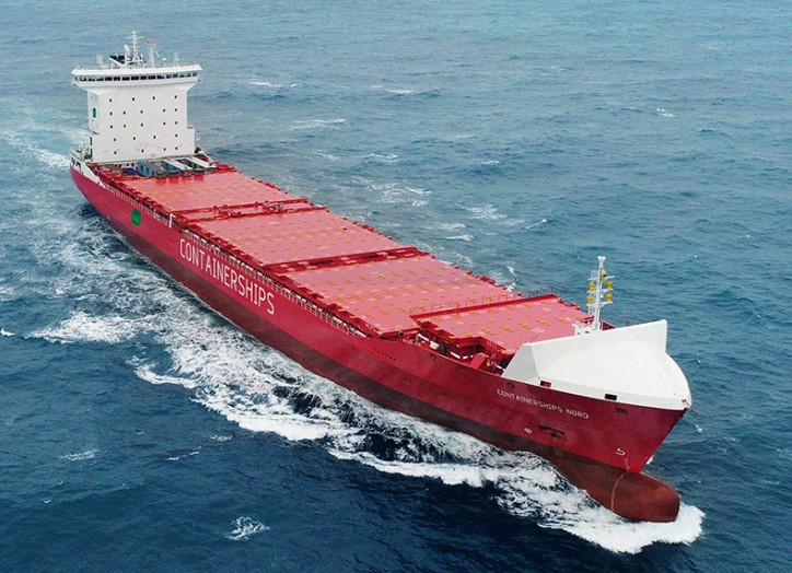 Containerships receives its first LNG-powered container vessel
