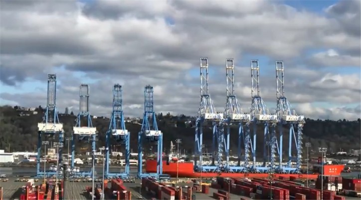 WATCH: New cranes arrive at The Northwest Seaport Alliance