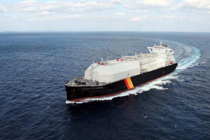 Next-Generation LNG Carrier Diamond Gas Orchid named at Mitsubishi Shipbuilding