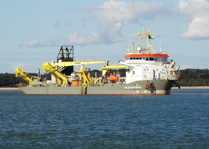 In the beginning of July, the suction hopper dredger Willem van Orange is expected to begin the second campaign of infilling of Liverpool2 area.