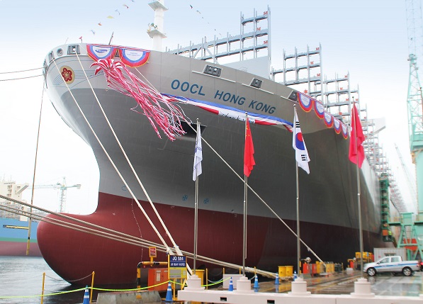 OOCL reaches milestone with the christening of the OOCL Hong Kong