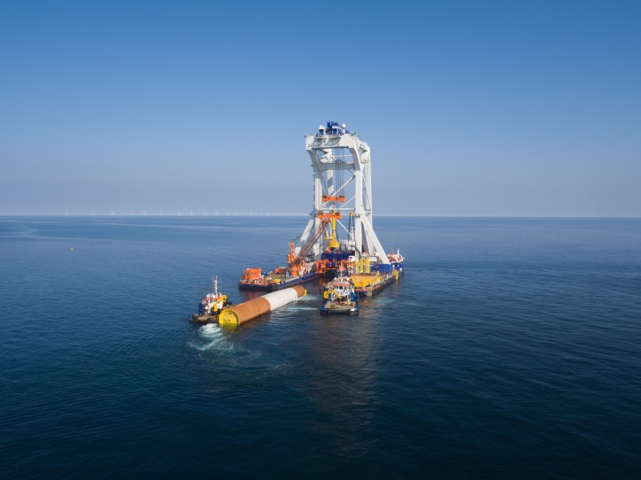 Van Oord’s heavy lift installation vessel Svanen completes its work on the Arkona offshore wind project