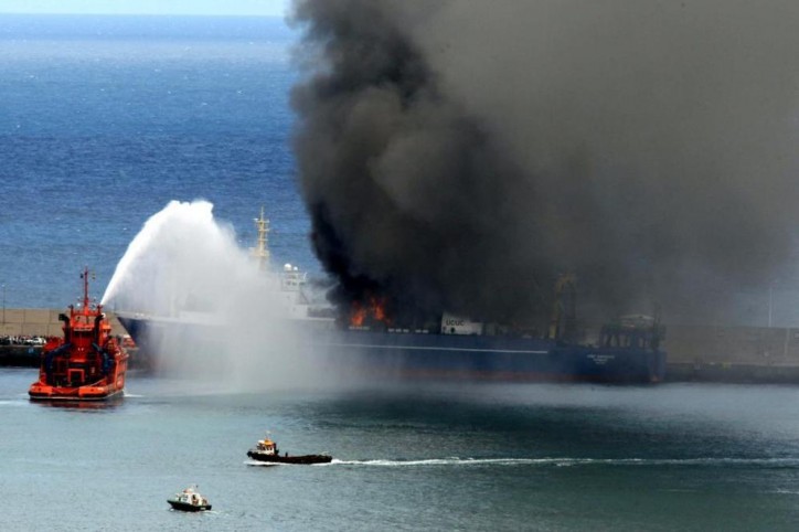 ship accidents oleg naydenov on fire