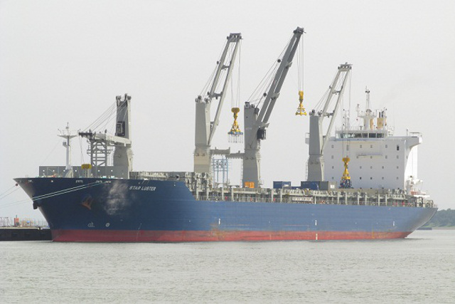 Cargo ship Star Luster hits power line at Stockton port, causes power outage