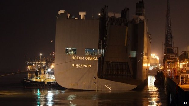 ship accident hoegh osaka