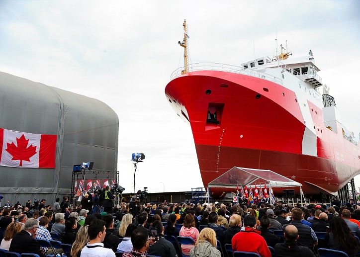 Seaspan Shipyards launches second Offshore Fisheries Science Vessel