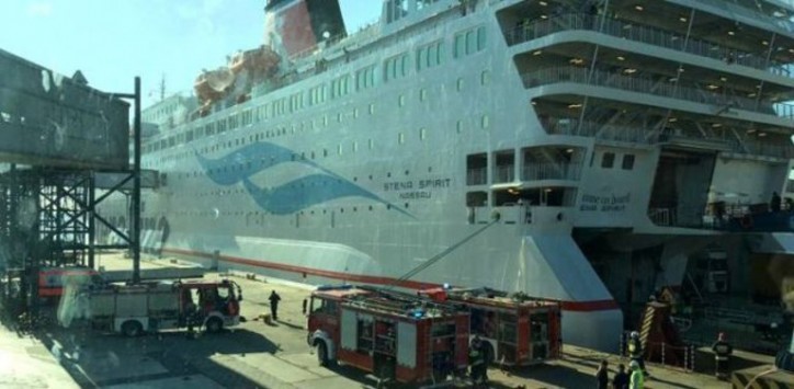 Fire on Stena Spirit’s car deck