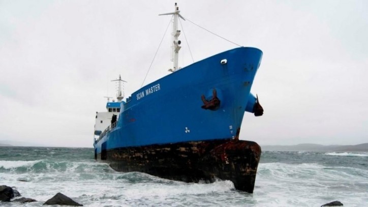  Scan Master aground in Snillfjord, Norway