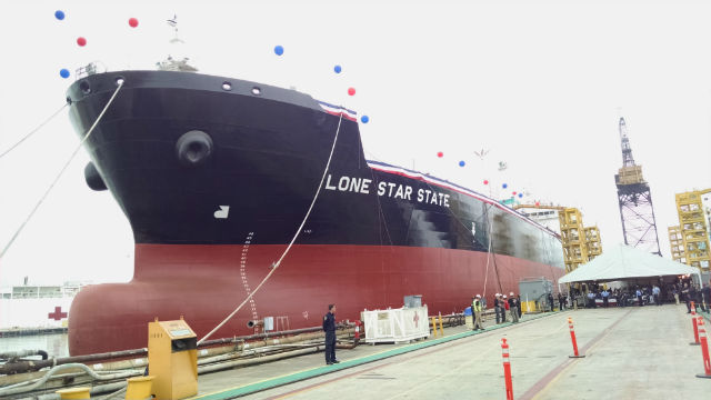 General Dynamics NASSCO Christens First ECO Tanker for American Petroleum Tankers