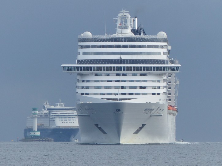 Cruise season peaks at the Port of Kiel with four ships at once