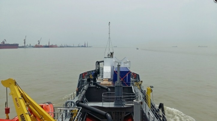 First Damen dredger for Australia TSHD 650 en route to Gippsland Ports