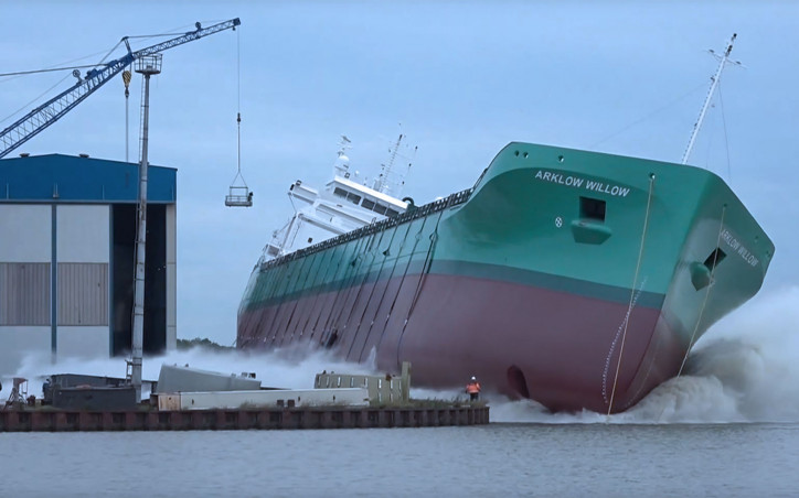 Nb. 449 Arklow Willow successfully launched at Ferus Smit Yard in Leer (Video)