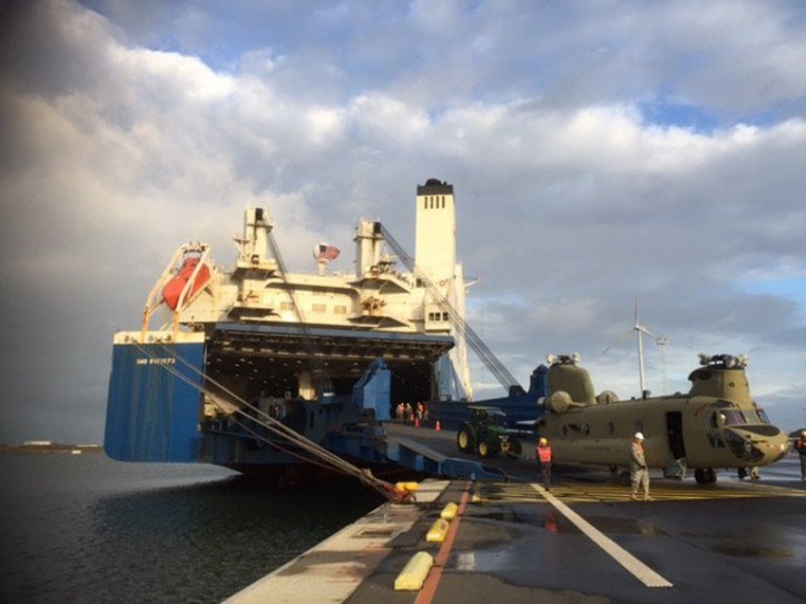 ARC Discharges Army Unit in Zeebrugge for Operation Atlantic Resolve