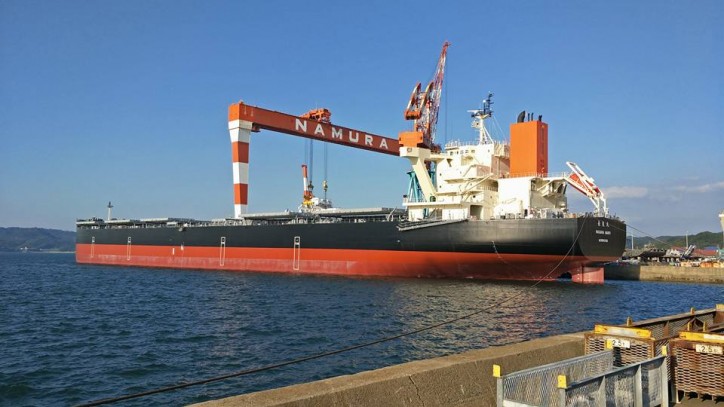 The latest addition to MOL’s fleet, coal carrier NAGARA MARU, to serve JERA Trading
