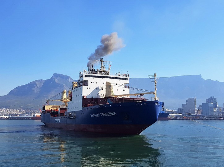 FESCO vessel completed loading in Cape Town and went to Antarctica