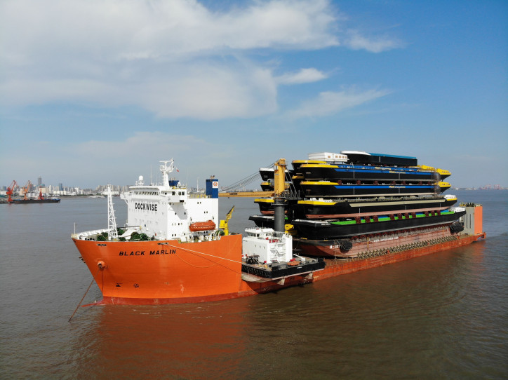 Black Marlin arrives with 18 hulls for Concordia Damen in Werkendam