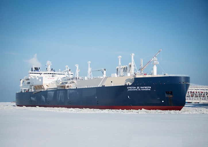 LNG carrier Christophe de Margerie loads first cargo from Yamal LNG third train