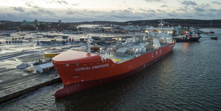 Coral EnergICE, first Ice Class 1A Super LNG carrier named
