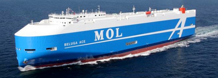 MOL Takes Delivery of the Beluga Ace, 1st Next-generation FLEXIE Series Car Carrier