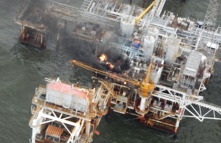 Oil Platform Fire extinguished off Louisiana coast